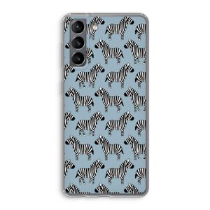 Zebra: Samsung Galaxy S21 Transparant Hoesje