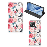 Xiaomi 11 Lite NE 5G | Mi 11 Lite Smart Cover Butterfly Roses - thumbnail