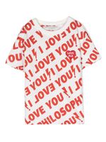 Philosophy Di Lorenzo Serafini Kids t-shirt en coton à imprimé texte - Blanc - thumbnail