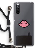 Kusje: Sony Sony Xperia 10 III Transparant Hoesje met koord