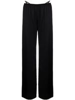 Alexander Wang pantalon satiné à ornements en cristal - Noir