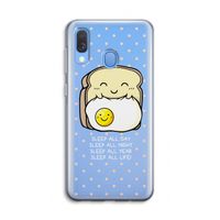 Sleep All Day: Samsung Galaxy A40 Transparant Hoesje