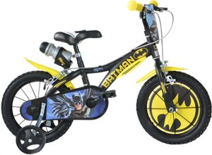 Dino Batman 14 inch 24 cm jongens knijprem zwart/geel