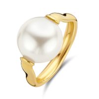TI SENTO-Milano 12231PW Ring zilver-parel goudkleurig-wit Maat 60