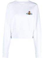 Vivienne Westwood sweat à logo Orb brodé - Blanc