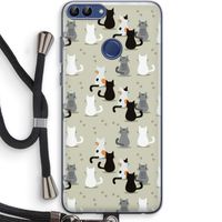 Katten: Huawei P Smart (2018) Transparant Hoesje met koord