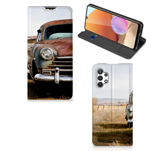 Samsung Galaxy A32 4G | A32 5G Enterprise Editie Stand Case Vintage Auto