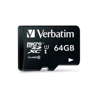 Verbatim MICRO SDXC 64GB CL 10 ADAP microSDXC-kaart 64 GB Class 10 Incl. SD-adapter - thumbnail