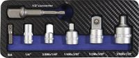 Promat Verloopstukkenset | 7-delig | 1/4-1/2 inch incl. machineadapter - 4000821196 - 4000821196 - thumbnail