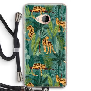 Luipaard 2: HTC U Play Transparant Hoesje met koord