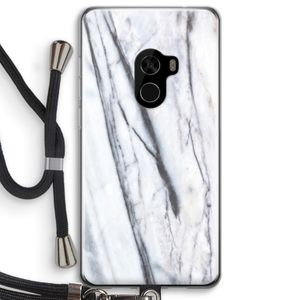 Gestreepte marmer: Xiaomi Mi Mix 2 Transparant Hoesje met koord