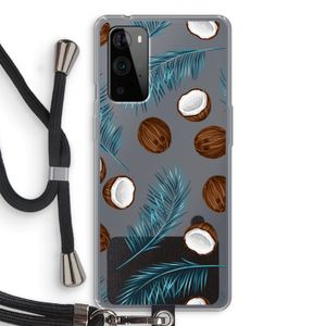 Kokosnoot roze: OnePlus 9 Pro Transparant Hoesje met koord