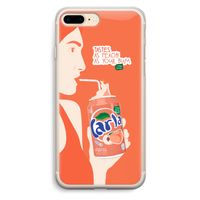 Peach please!: iPhone 7 Plus Transparant Hoesje