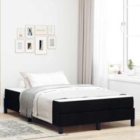 Boxspring bed met matras Zwart 120 x 200 cm Stof