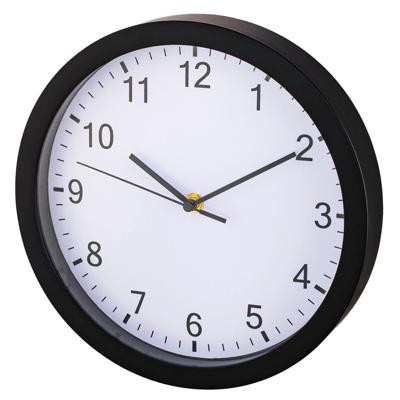 Hama wandklok pure ø 25 cm geluidsarm zwart