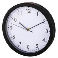 Hama wandklok pure ø 25 cm geluidsarm zwart