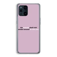 uw waarde daalt niet: Oppo Find X3 Pro Transparant Hoesje