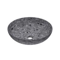 Waskom INK Convex 40 Rond 40x40x13cm Composiet Mat Grijs Terrazzo