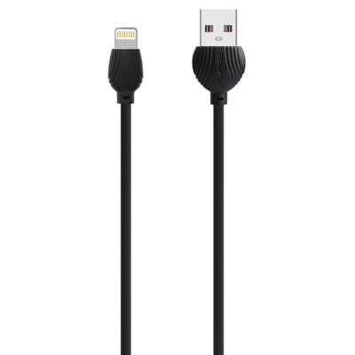 awei CL-63 2 in 1 2.5 A 8 pin opladen + transmissie aluminium legering data kabel lengte: 1M (zwart)