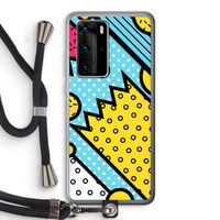 Pop Art #1: Huawei P40 Pro Transparant Hoesje met koord