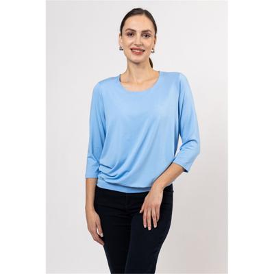 T-shirt blouson boothals 3/4 sl