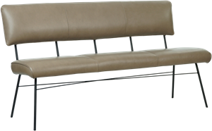 Leren eetkamerbank Solid - Echt leer, Industrieel, Comfortabel en kies uit meer dan 150+ kleuren - Ontdek de Vele Leersoorten en Kleuren bij ShopX