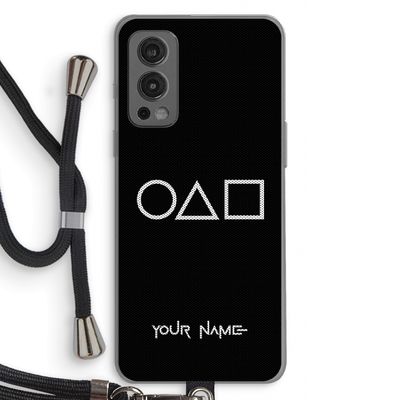Squid Game: OnePlus Nord 2 5G Transparant Hoesje met koord