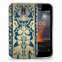 Nokia 1 TPU Case Beige Flowers - thumbnail