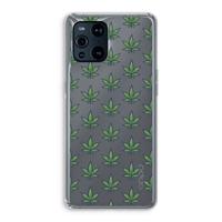 Weed: Oppo Find X3 Transparant Hoesje