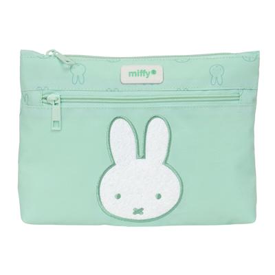 Pennenetui met 2 vakken Miffy Menta Munt 23 x 16 x 3 cm