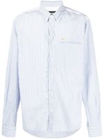 DSQUARED2 logo-patch cotton shirt - Bleu