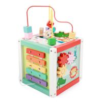 Fisher Price Activiteiten Kubus Hout - thumbnail