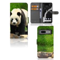 Google Pixel 7 | Telefoonhoesje | Met pasjeshouder | Panda