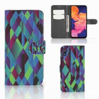 Samsung Galaxy A10 | Book Case | Abstract Green Blue