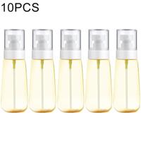 10 stuks Portable hervulbare plastic Fine mist parfum spray fles transparante lege spray sproeier fles 100ml (geel)