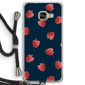 Framboosjes: Samsung Galaxy A3 (2016) Transparant Hoesje met koord