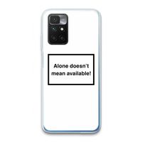 Alone: Xiaomi Redmi 10 Transparant Hoesje