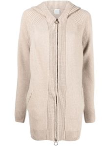 Eleventy cardigan zippé à capuche - Tons neutres