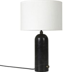 Gubi Gravity Small Tafellamp - Zwart marmer & Wit