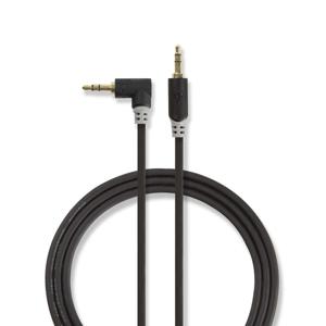 Stereo audiokabel | 3,5 mm male - 3,5 mm male haaks | 1,0 m | Antraciet [CABW22600AT10]