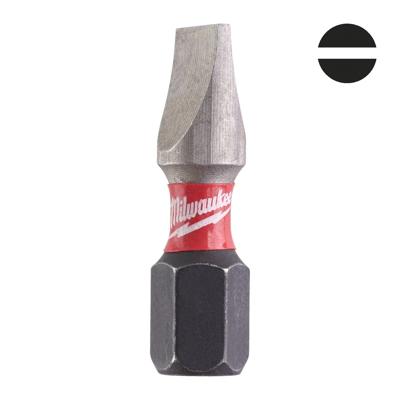 Milwaukee Milwaukee SHOCKWAVE™ IMPACT DUTY schroefbits SL 6,5 x 25 mm VE=2 - 4932430903