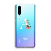 Pink Bouquet: Huawei P30 Transparant Hoesje
