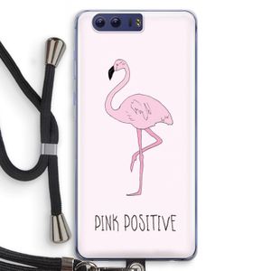 Pink positive: Honor 9 Transparant Hoesje met koord