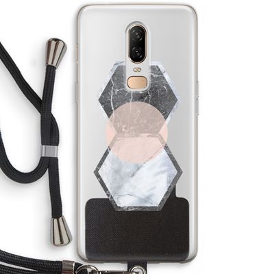 Creatieve toets: OnePlus 6 Transparant Hoesje met koord