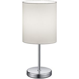 LED Tafellamp - Tafelverlichting - Trion Jiron - E14 Fitting - Rond - Mat Wit - Aluminium