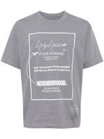 Yohji Yamamoto x Neighborhood t-shirt à logo imprimé - Gris