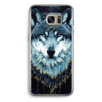 Darkness Wolf: Samsung Galaxy S7 Edge Transparant Hoesje