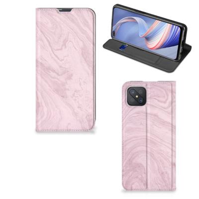 OPPO Reno4 Z 5G | Standcase | Marble Pink - Origineel Cadeau Vriendin