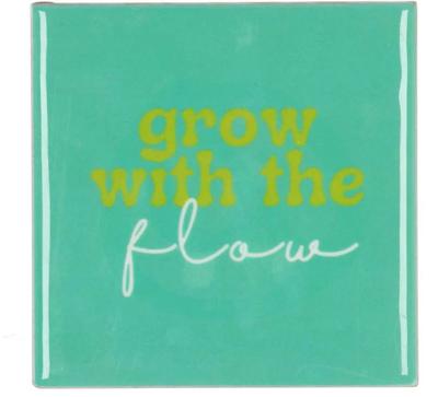 Tegeltje grow green 10x10x1 cm - Daan kromhout design