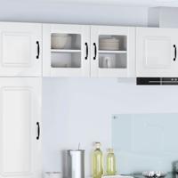 Keukenkast 2 pcs Hoogglans wit 40 x 31 x 40 cm Bewerkt hout